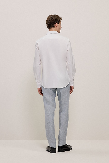 Cotton Poplin Tailored Fit Shirt