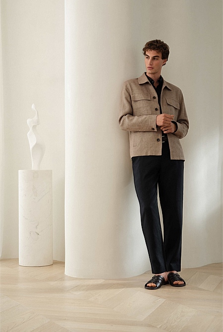 Linen Relaxed Tailored Pant