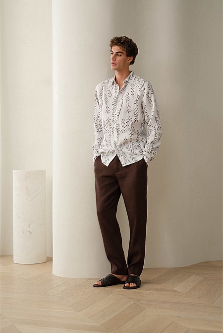 Linen Relaxed Tailored Pant