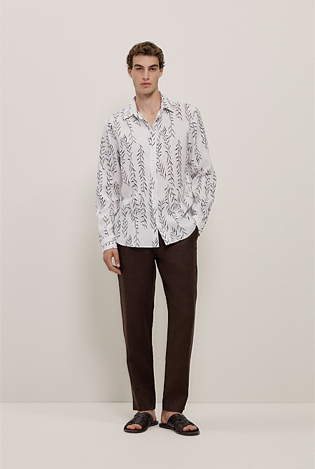 Linen Relaxed Tailored Pant