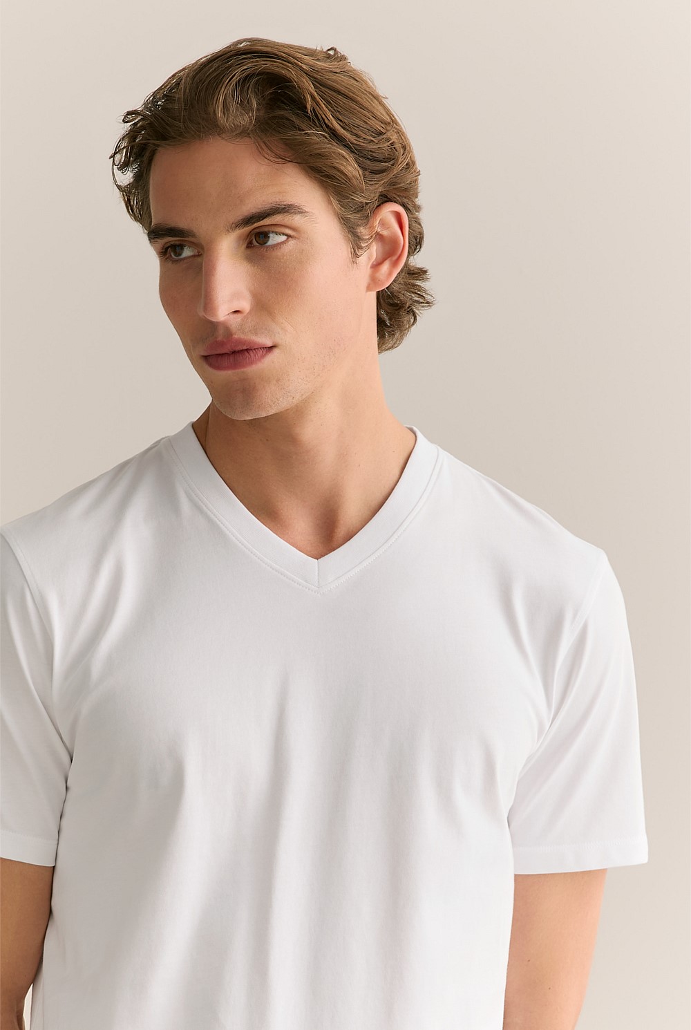 cotton t shirt v neck