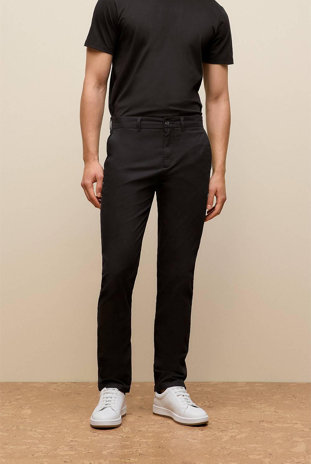 Black Regular Fit Chino Pant - MEN Chino Pants | Trenery