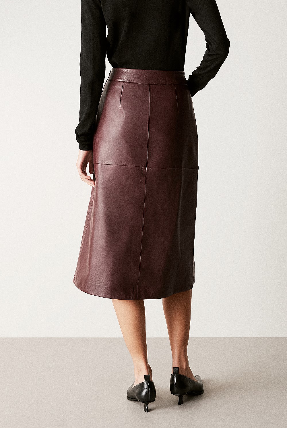 leather pencil skirt whistles