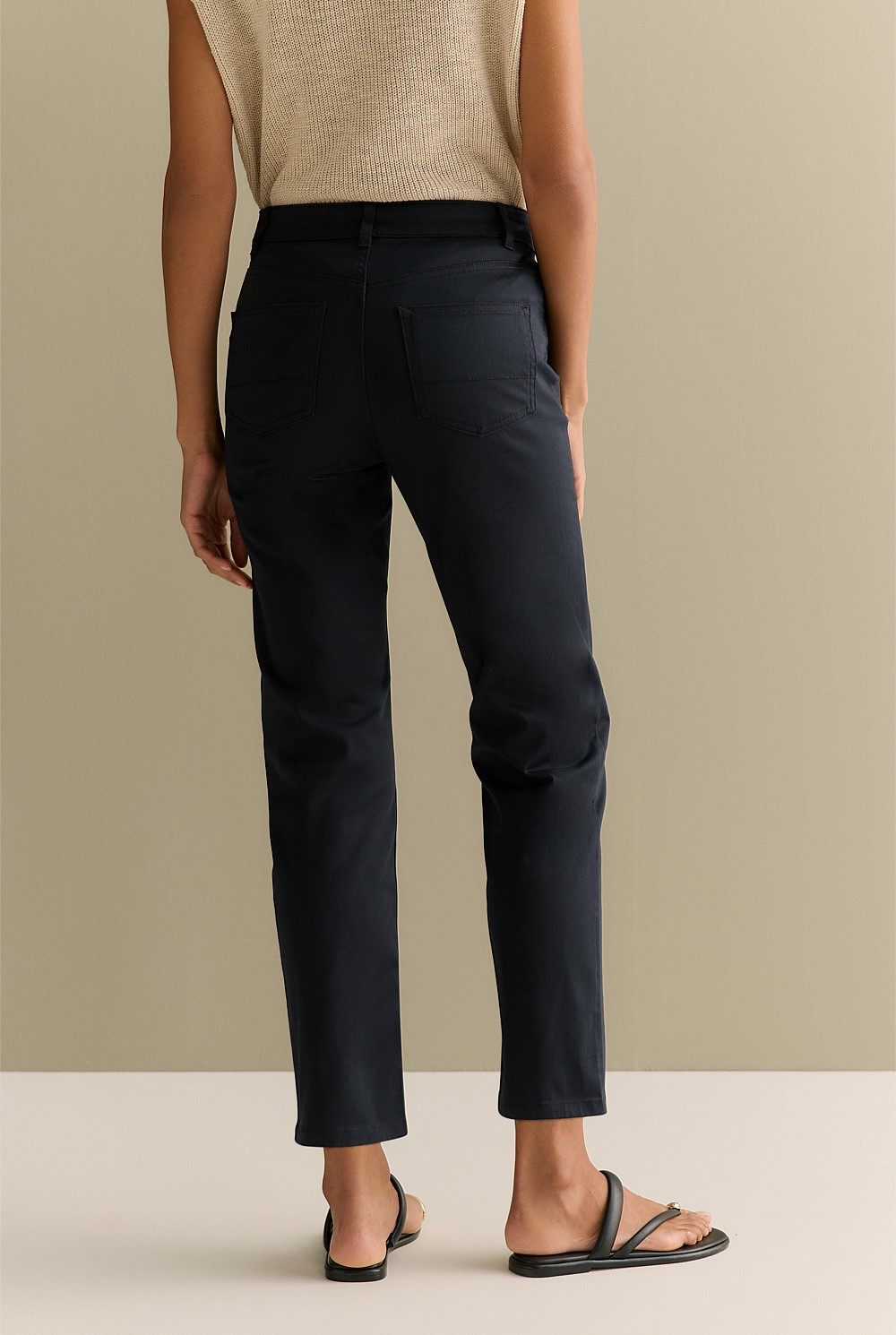 Straight Leg Black Sateen Jeans J Crew Collection Kate Straight