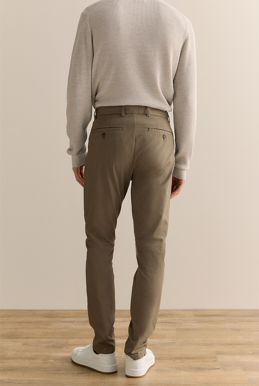 Hunter Green Slim Fit Chino Pant MEN Pants Trenery