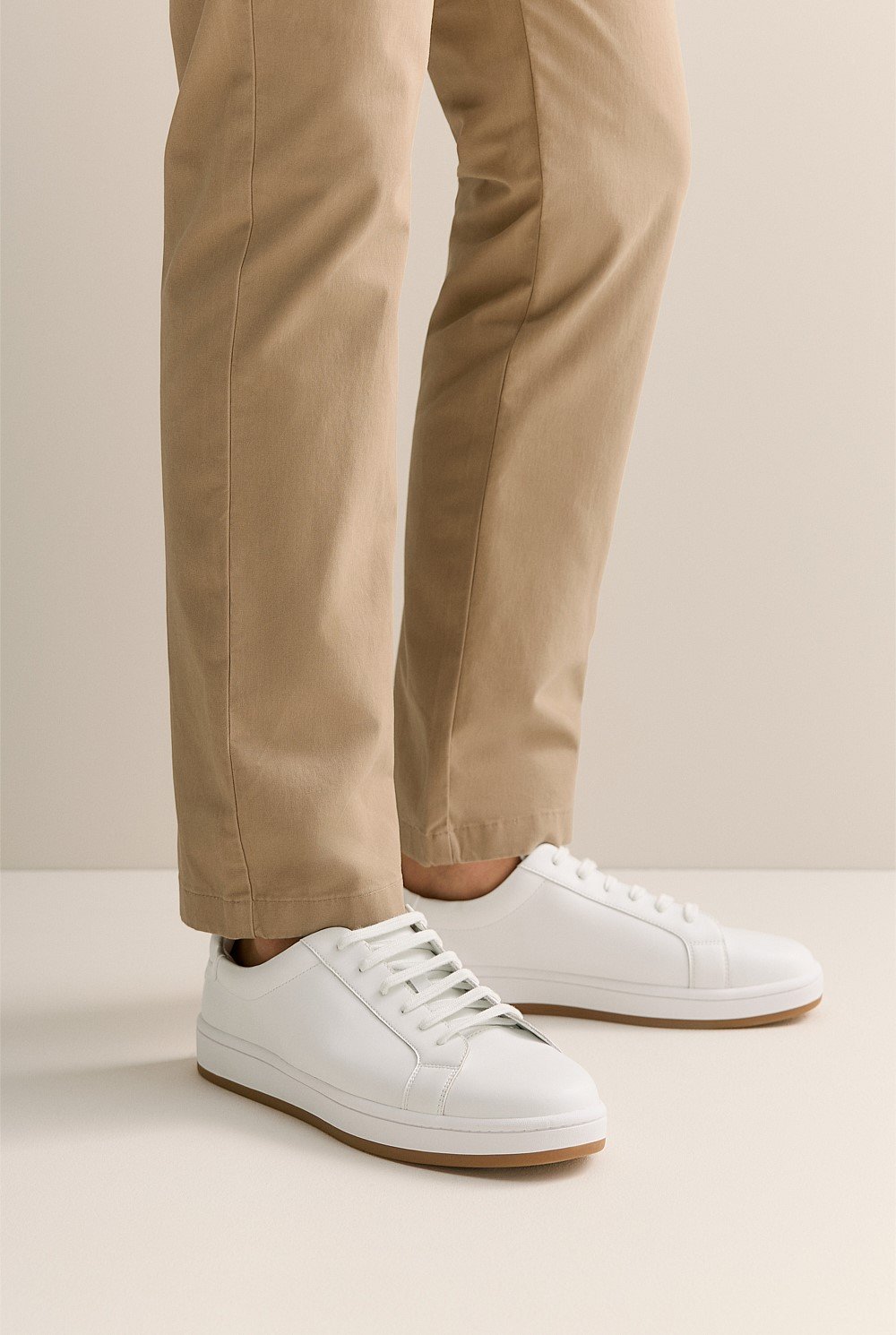 Leather Shoes Men's Dressy White Sneakers Men's Grand Leather