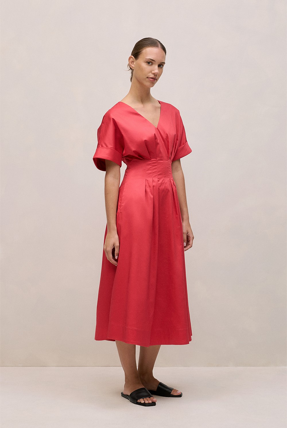 white christmas dresses Korean Cotton Satin Olive dress main image 0